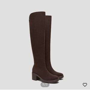 Chic Over the Knee Brown Boots